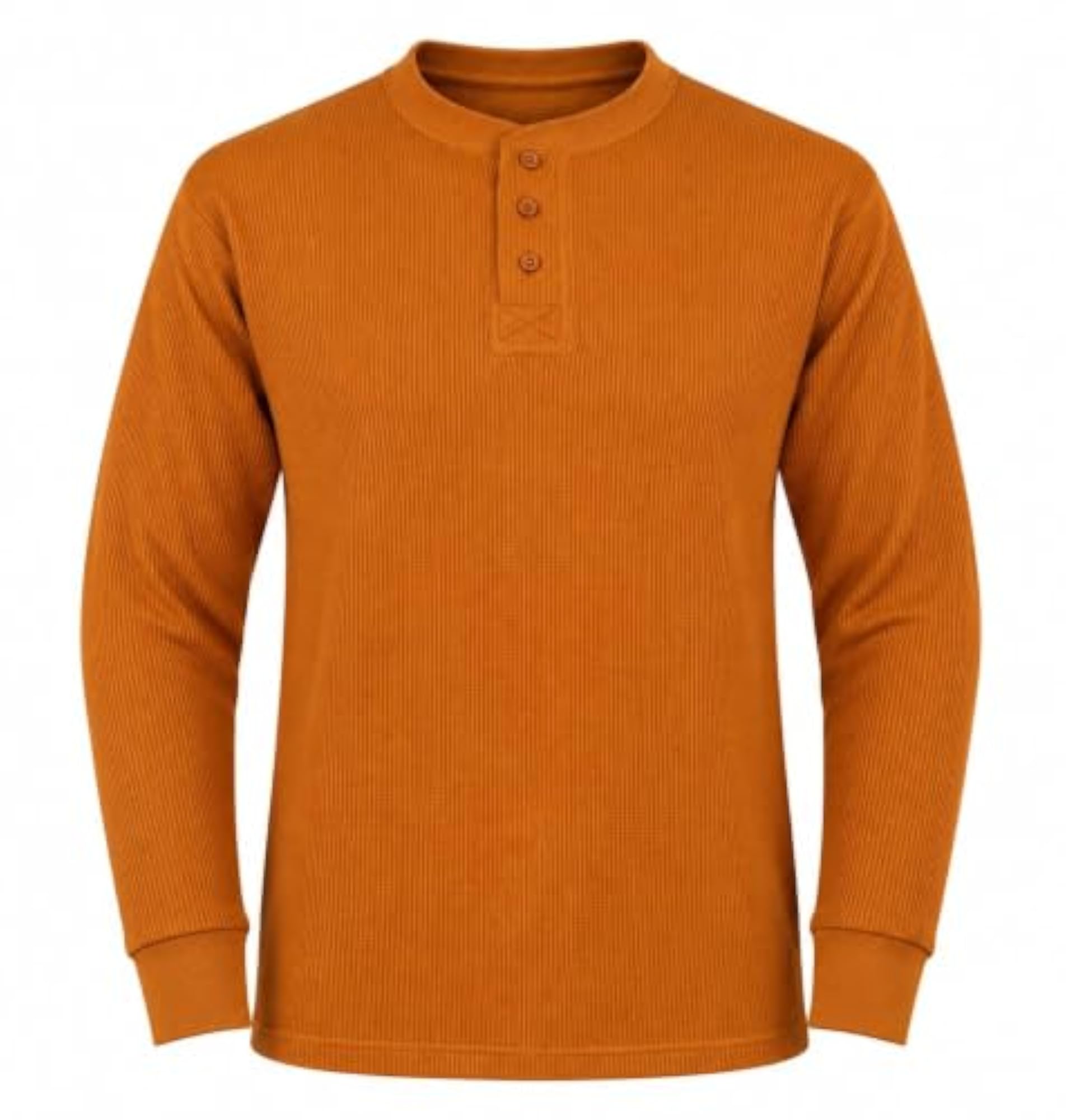 Men's Henley Thermal Shirts - Big and Tall - Heavy Weight THLS
