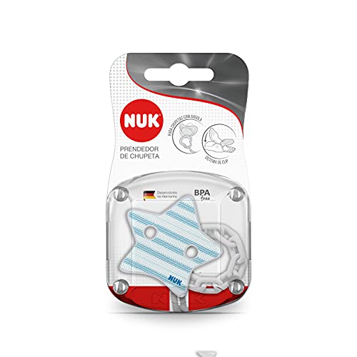 Prendedor de Chupeta NUK – Estrela, NUK, Azul
