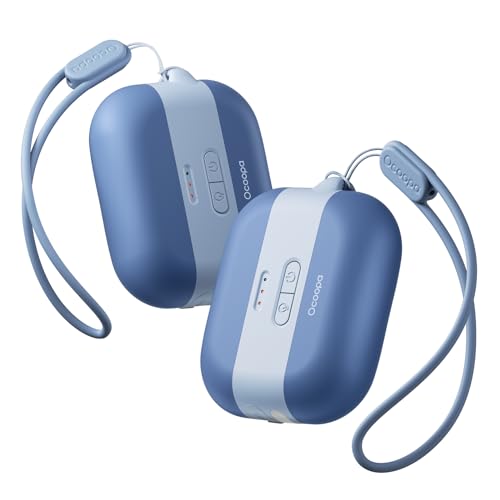 OCOOPA Hand Warmers Rechargeable, Keep Warm Gifts, Portable Electric Handwarmers, 3 Levels Heating, Safety Alarm, Flash Light, Reusable for Raynauds, Golf, Outdoor Activities, Tech Gift Clas