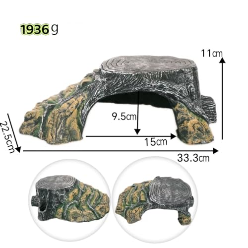 Décoration d'angle pour aquarium avec zone de repos intégrée