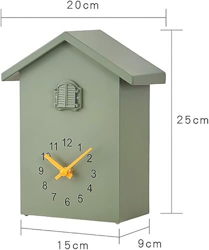 Miniatura 3 de Reloj de cuco de cuco con quimero y péndulo, voz de pájaro natural o llamada de cuco, reloj Coo Coo para arte de pared, hogar, sala de estar,