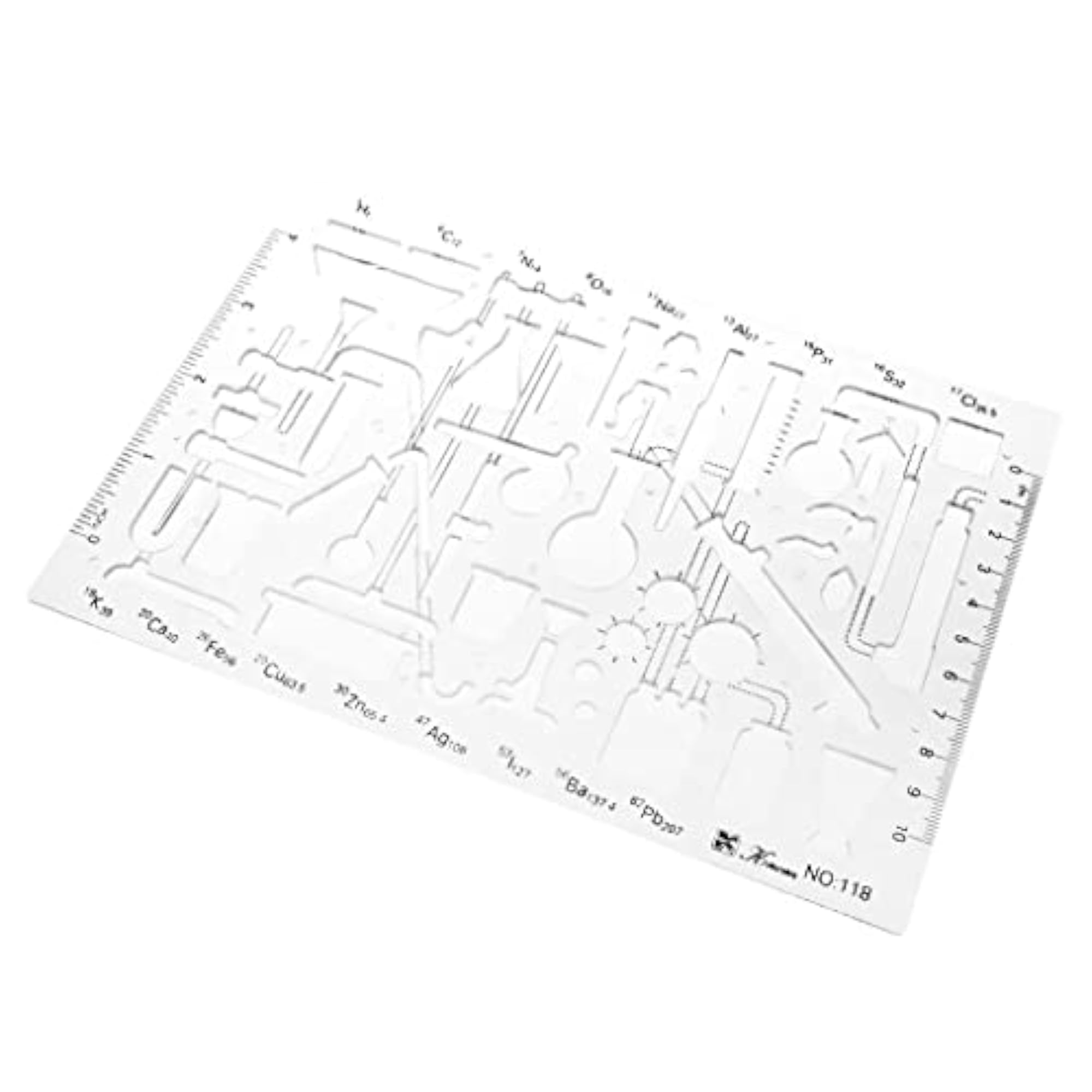 Plastic Drawing Tools Multipurpose Mathematics Template Ruler
