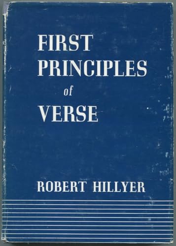 First principles of verse [Unknown] B0007FWYCU Book Cover