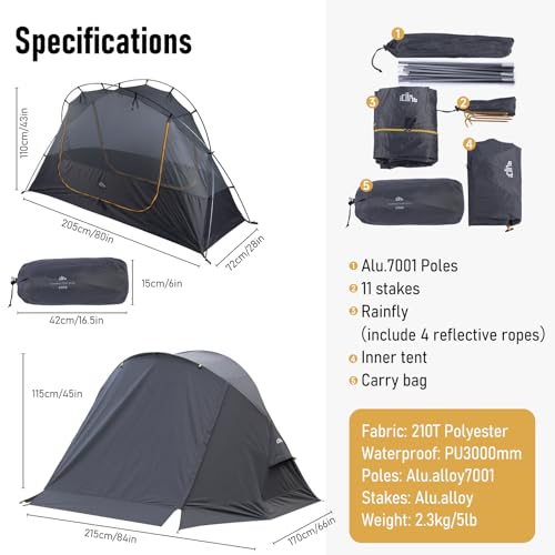 iClimb Ultralight 4 Season Solo Tent
