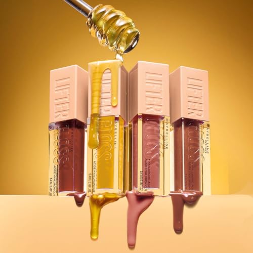 Image of Maybelline New York Lifter Gloss Hydrating Lip Gloss, Toast | Gloss Hydrating Honey'd Lip Gloss with Hyaluronic Acid