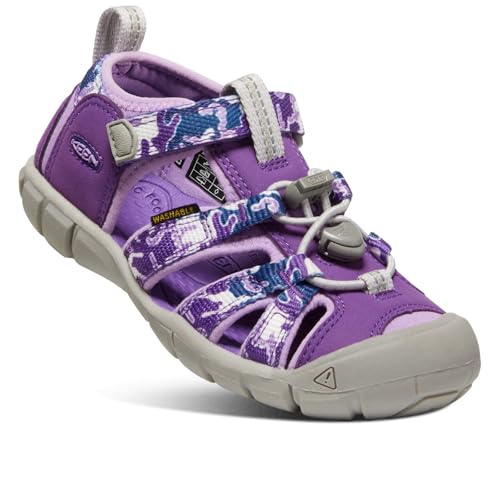 KEEN Seacamp 2 CNX Closed Toe Sandals, Camo/Tillandsia Purple, 11 US Unisex Little Kid