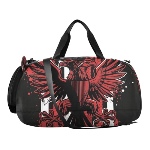 Bolsa de gimnasio para niños con diseño de bandera de EE. UU. y compartimento textil 2