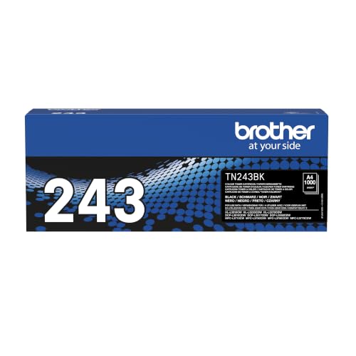 Brother TN243BK - Cartucho de tóner negro original, para las impresoras HLL3210CW, HLL3230CW, HLL3270CW, DCPL3510CW, DCPL3550CW, MFCL3710CW, MFCL3750CW, MFCL3770CDW