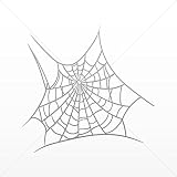 Stickers Decal Spider Web Decor Motorbike Bicycle Vehicle ATV car Lapt Gray (5 X 4.83 In)
