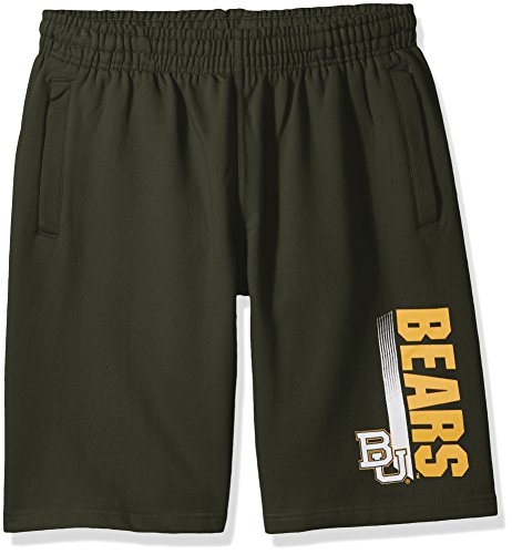 NCAA Baylor Bears CVC Fleece Shorts, Forest Green, Small