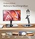 Missun Monitorständer Einstellbarer mit 360° drehbarer Basis, Ergonomisch Tragbarer Monitorhalter, VESA 75x75 MM Tischhalterung Touchscreens Ständer geeignet für Bildschirm von 13 bis 17,3 Zoll
