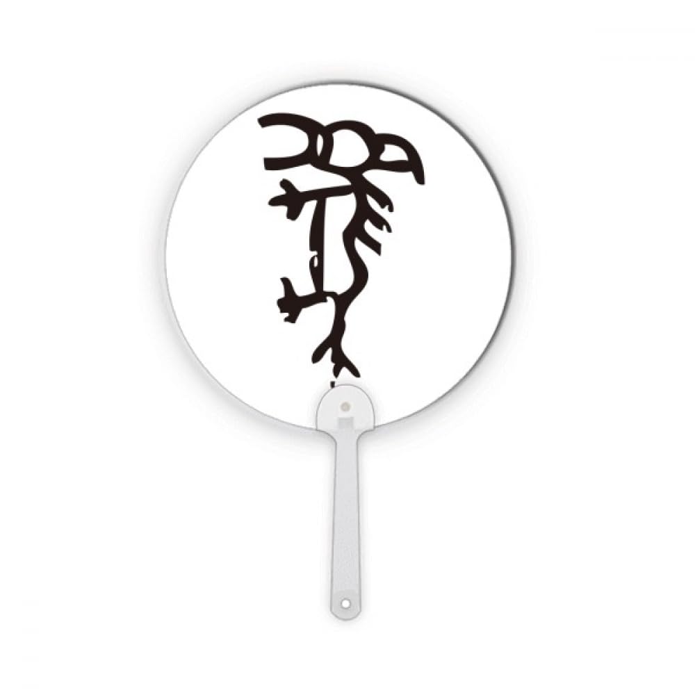 Éventail zodiaque chinois cheval en plastique cadeau décoration traditionnel