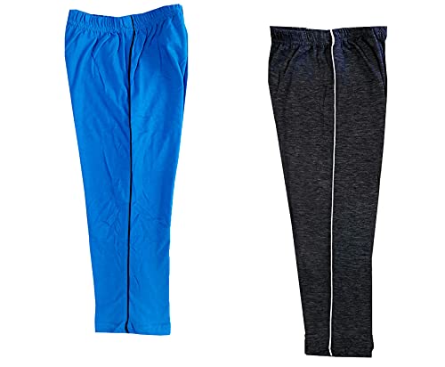 Image of indi weaves Girls Cotton Solid Capri 3 /4th Leggings (Pack of 2)