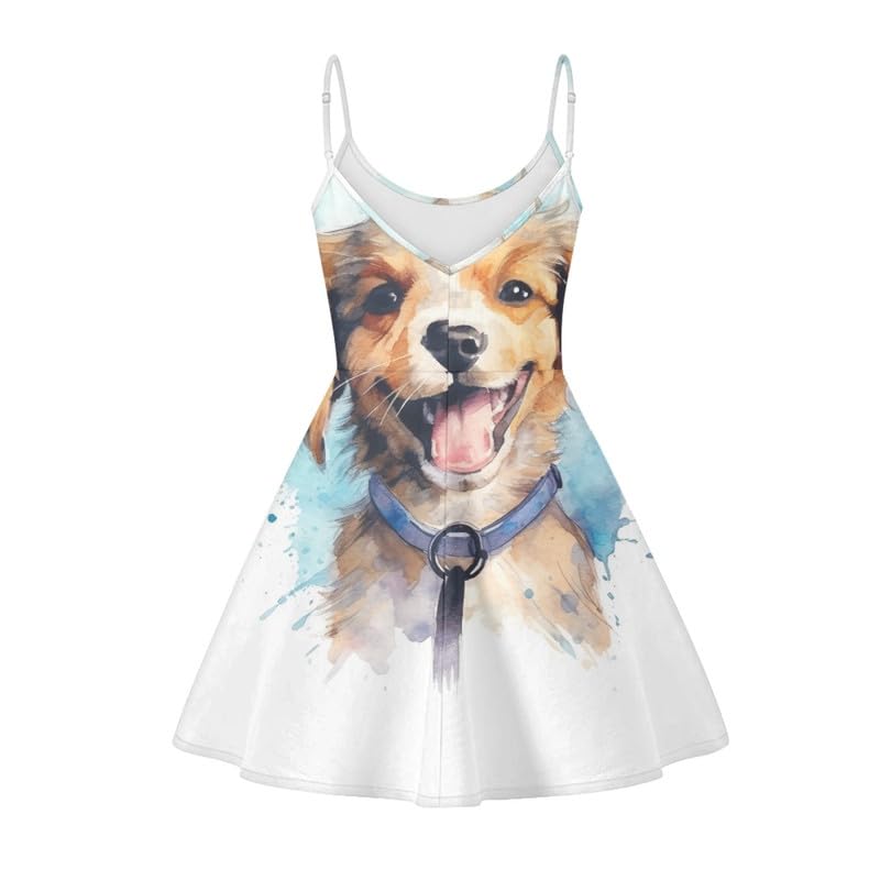 Image of Spaghetti Strap Midi Satin Dresses Summer Sleeveless Sundree Women Girl Beach Party Swing Dress