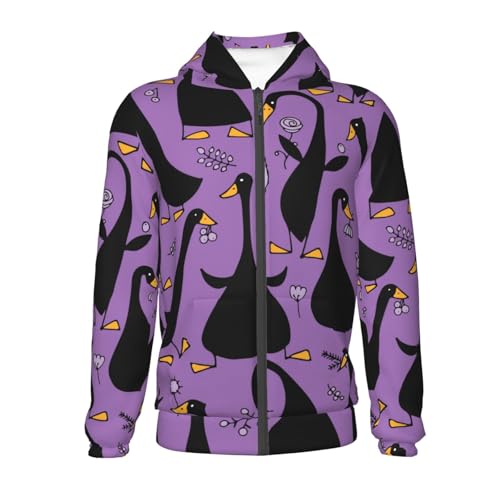 Funny Goose Kid Hoodies Boys Zip Up Sweatshirts Girls Pullover with Pocket2