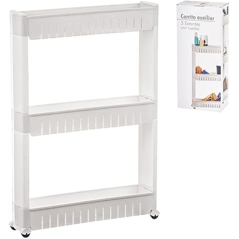 MUSET Carrito Auxiliar con Ruedas - Estanteria Estrecha Cover