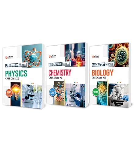 Image of Arihant Laboratory Manual Physics, Chemistry, Biology for CBSE Class 12 (Set of 3) | Experiments, Activities, Projects & Viva-Voce | Practical Lab Manual Book Based on NCERT Syllabus 2025-26