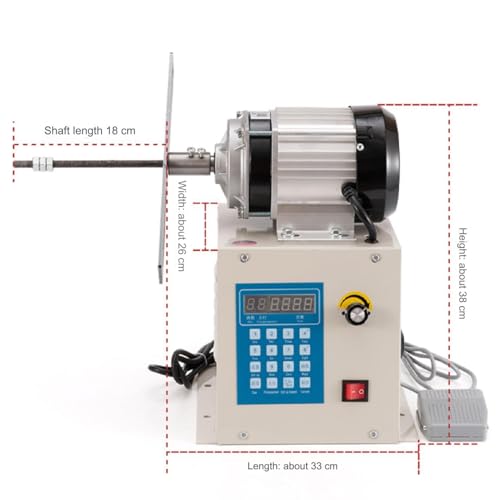 Bobinadora de bobina con velocidad ajustable y control digital para un bobinado preciso 8