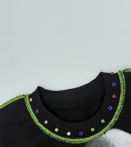 Image of Jigfar Men's Glitter Rhinestone Print Fashion Casual Hipster Stylish Urban Streetwear Hip-Hop Tank Top Y2K Sleeveless T-Shirt