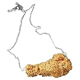 Simulation Fried Chicken Pendant Necklace Lovely Funny Hanmade Simulation Food Chicken Legs Wings Necklace Resin Creative Barbecue Necklace for Women Girl Party Jewelry - Fried chicken legs