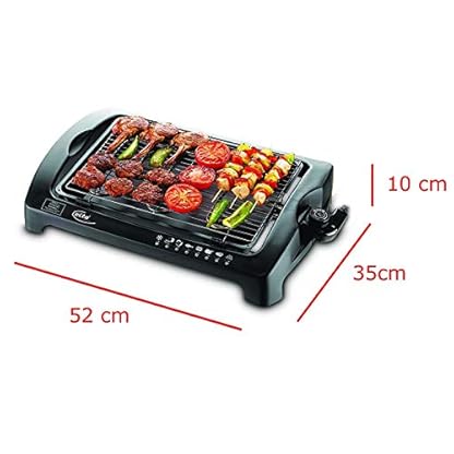 Elta Elektrischer Tischgrill, Schwarz, TG-2000 – Bild 5