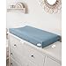 Konssy 2 Pack Muslin Changing Pad Covers for Boys, Ultra Soft & Breathable Cotton Baby Diaper Changing Table Covers, Neutral Nursery Diaper Changing Pad Sheets (Star,Blue)
