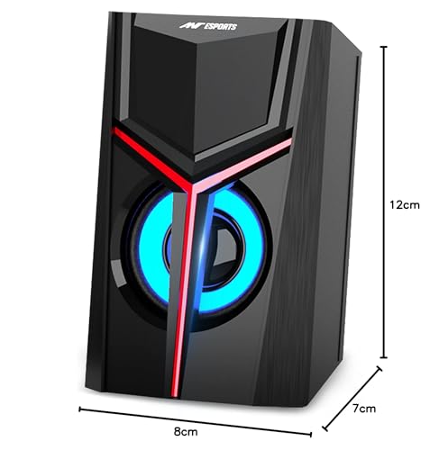 Ant Esports GS100 2.0 Multimedia Aux Connectivity, USB Powered and Volume Control Gaming Speaker (Black) - Image 6