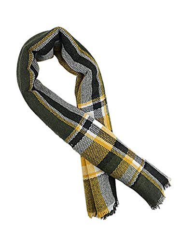 Century Star Womens Winter Oversized Large Triangle Shawl Wrap - Warm Fall Plaid Knit Scarf2
