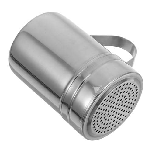 CIYODO Rice Flour Shaker Stainless Steel Salt Pepper Shakers Cinnamon Sugar Shaker Powder Duster for Kitchen