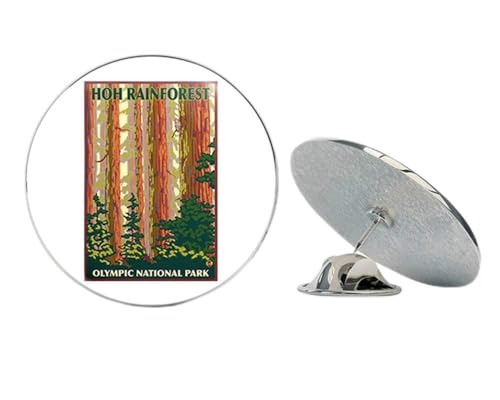 HOH Rainforest Poster Art (Olympic National Park Hike) Metal 0.75