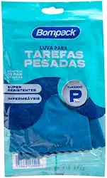 Luva Bompack Tarefas Pesadas P Verniz Azul Un