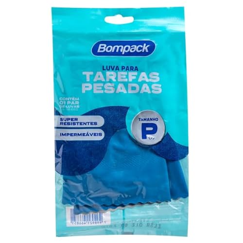 Luva Verniz Azul Tamanho P Bompack