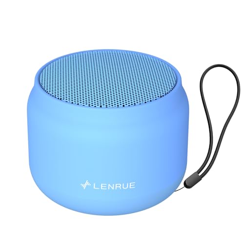 LENRUE Bluetooth Speaker,Small Portable Speakers,Mini Wireless Speaker with 5W Clear Sound,15H Playback Time,Gift for Men/Women/kids/boys/girls,Home and Outdoor Activities (Blue)