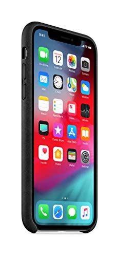 Apple Funda Leather Case (para el iPhone X) - Negro