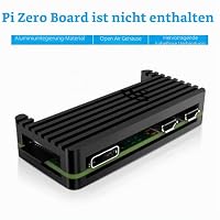 GeeekPi Case Kit for Raspberry Pi Zero 2 W/Zero W,with RPi Zero 2 W Aluminum Case,20Pin GPIO Header,Micro USB to OTG Adapter,HDMI Cable,Raspberry Pi Zero Copper Heatsink,ON/Off Switch Cable (Black) – Ansicht 4