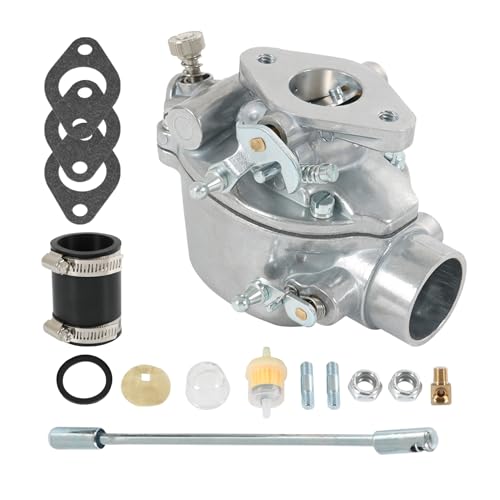 Carburetor 8N9510C-HD with Linkage Rod Sediment Bowl Kits Gasket and Screws Bolts Replacement For Ford Tractor 2N 8N 9N 1939-1952 TSX33 TSX241A TSX241B TSX241C Replaces B3NN9510A 8N9510C 9N9510A