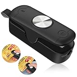 OEOP Bag Sealer, 2 in 1 Mini Bag Sealer Heat Seal and Cutter, Portable Chip Bag Sealer Heat Sealer Bag Resealer for Snacks Candies Plastic Bag Food Storage (Batteries Included)