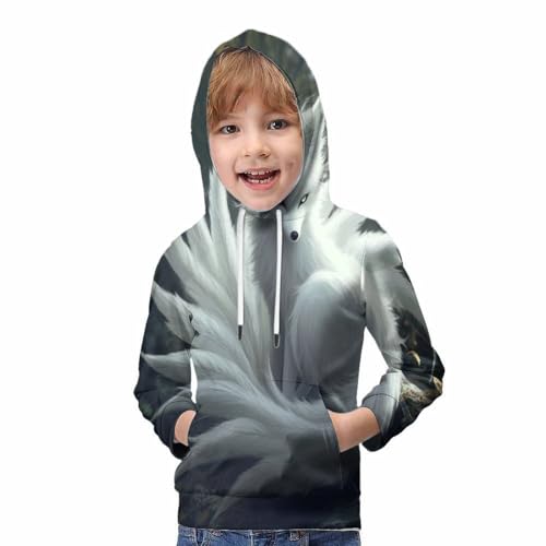Sweat capuches 3D pour bébés garçons et grands enfants de 10-12 ans - 5