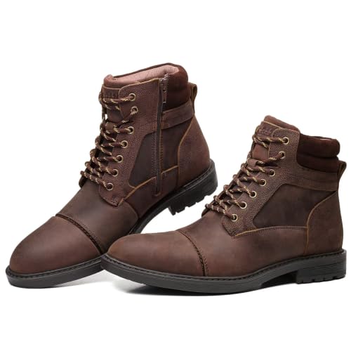 Image of Arkbird Mens Chelsea Boots, Stylish and Comfort Leather Chukka Ankle Boots with Zipper