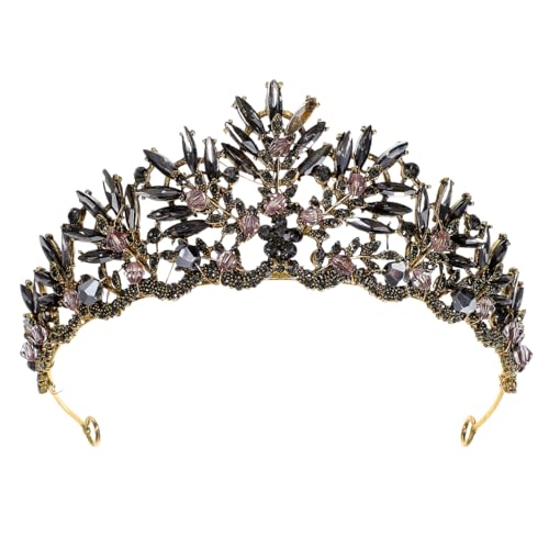 Diadèmes vintage baroque mariée en cristal strass et accessoires de cheveux de fête