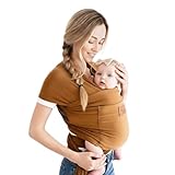 Baby Wrap Carrier - Premium Cotton Baby Carrier Wrap for Newborn to Toddler- Infant Carrier- Baby Holder One Size Fits All with Front Pocket by Max&so