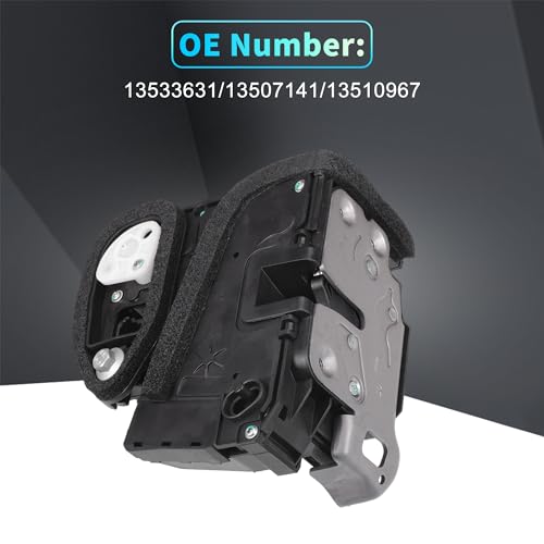 Image of X AUTOHAUX Replacement Rear Right Passenger Side Power Door Lock Actuator Motor for Buick LaCrosse for Chevrolet Malibu 16-22 Door Latch Actuator Assembly No.13533631 /13507141 Black