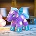 BSTAOFY Light up Pegasus Stuffed Animal Glow Unicorn LED Soft Plush Toys, Bedtime Nightlight Companion Gift for Kids on Christmas Birthday Valentines Day, Purple