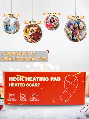 Bufandas calefactables para hombres y mujeres con calentador de cuello recargable 7