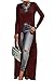 Aifer Women Sexy Long Sleeve Open Front Split Maxi Dress Tunic Tops
