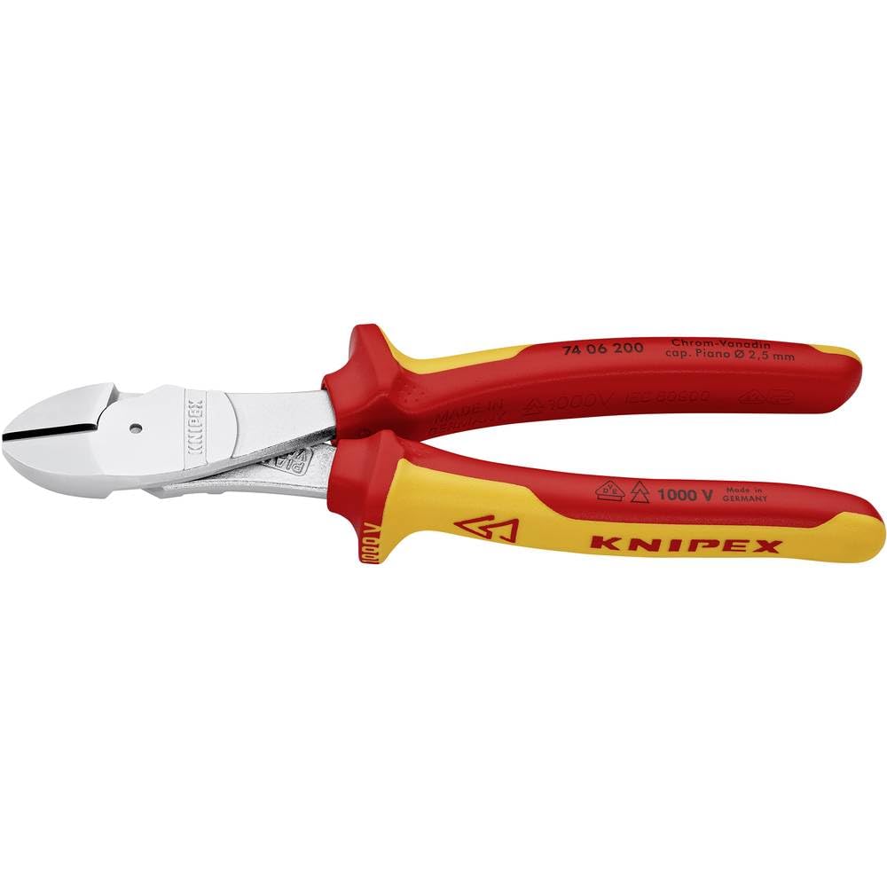 Knipex Heavy Duty Side Cutters with Multi-Component Sleeves 200 mm VDE Tested