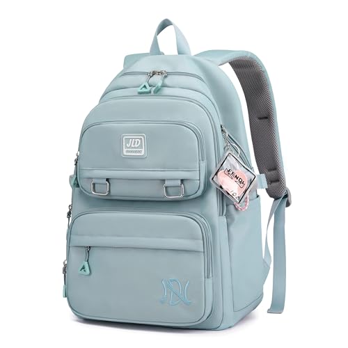 Mochila Feminina Bolsa Escolar Impermeável Para Notebook 15,6 Polegadas- Mochila Casual Grande de Nylon-Mochila para Viagem-VANOVA (AZUL)