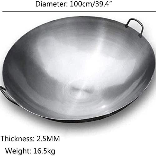 Wok de hierro fino con mango de acero inoxidable miniatura 3