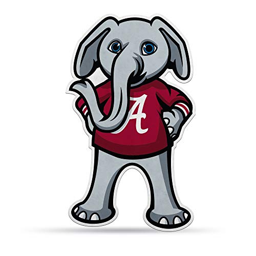 Rico Industries NCAA Alabama Crimson Tide Mascot Shape Cut Pennant - Home and Living Room Décor - Soft Felt EZ to Hang, 18x0.10x18