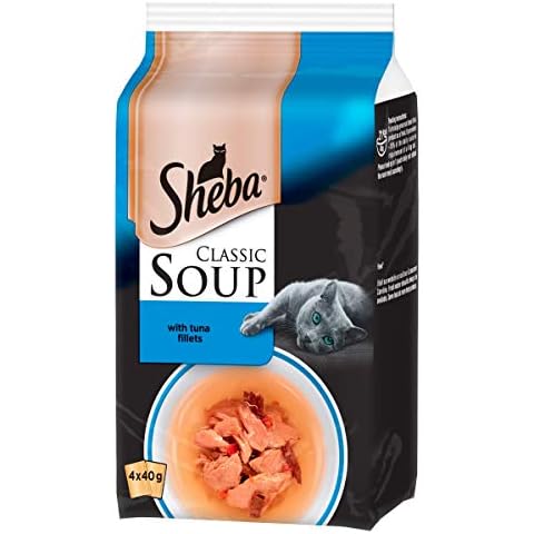 Sheba Classics SOUP Cat Pouches Tuna Fillets 12 x 4 x 40g Cover